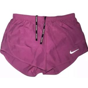 Nike Running Shorts Women’s Dry Fit Size Small Dry Mod Tempo Pink Embossed